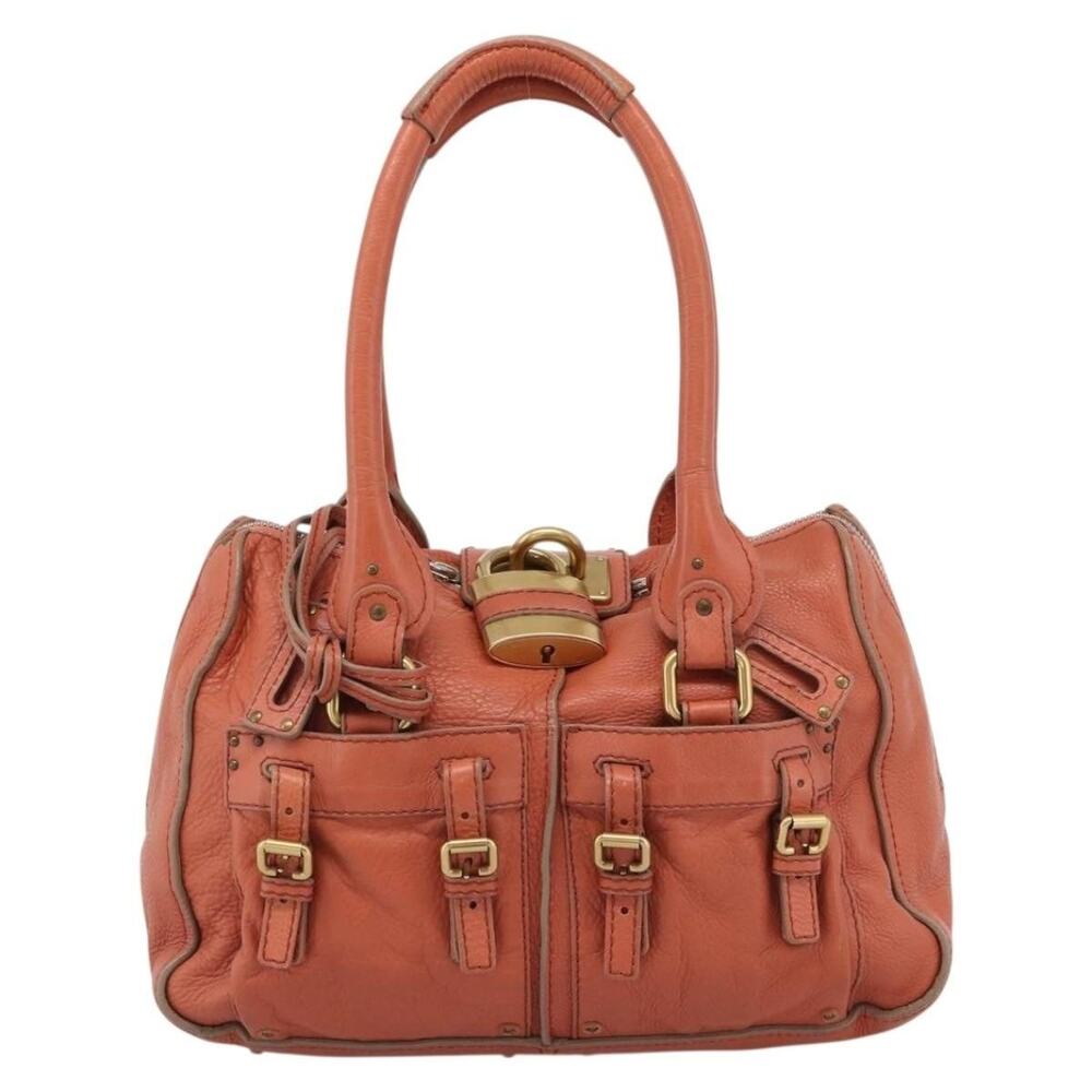 Chloe Leather Paddington Handbag Pink